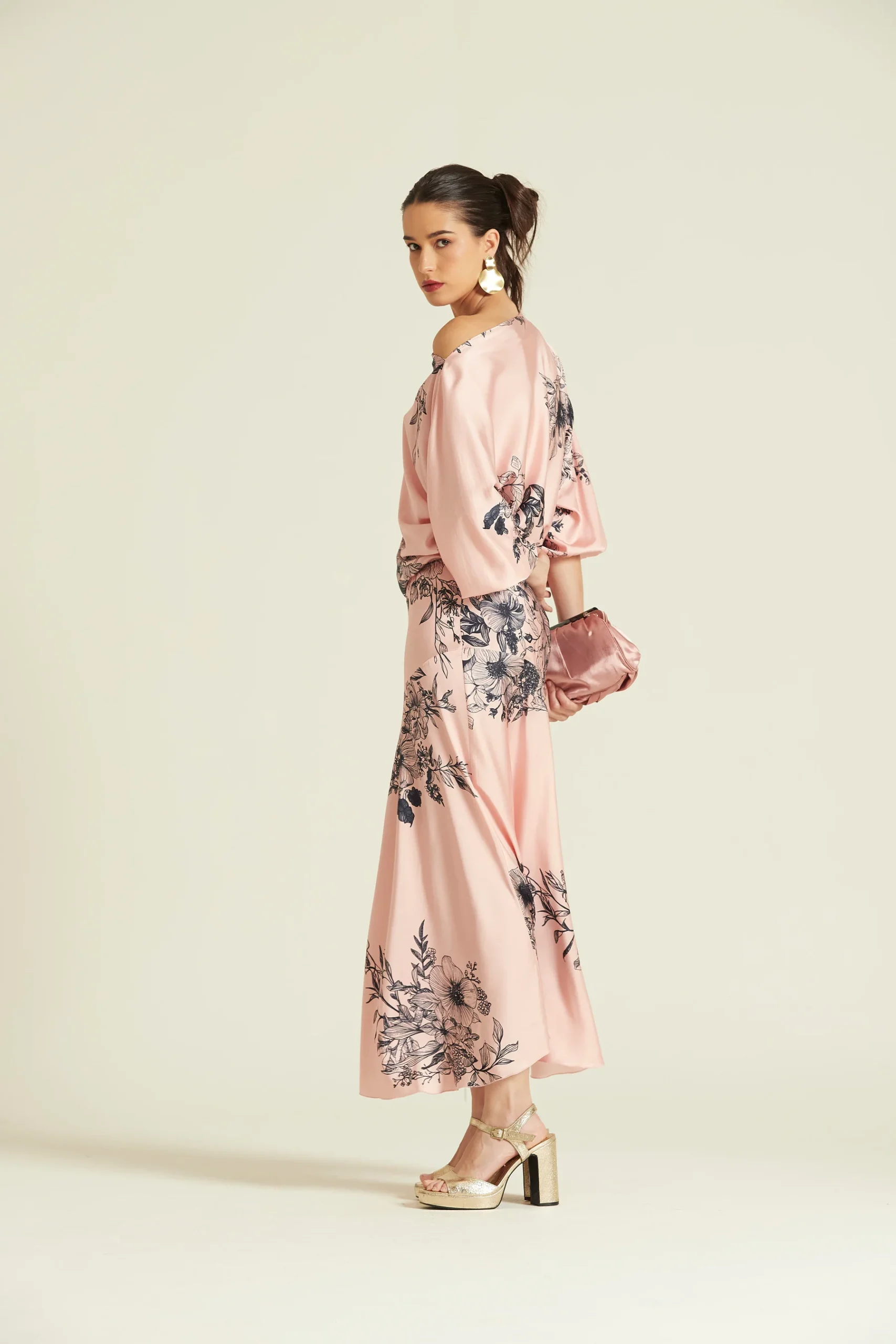 BLUSA GERTE RASO ESTAMPADO - Imagen 3