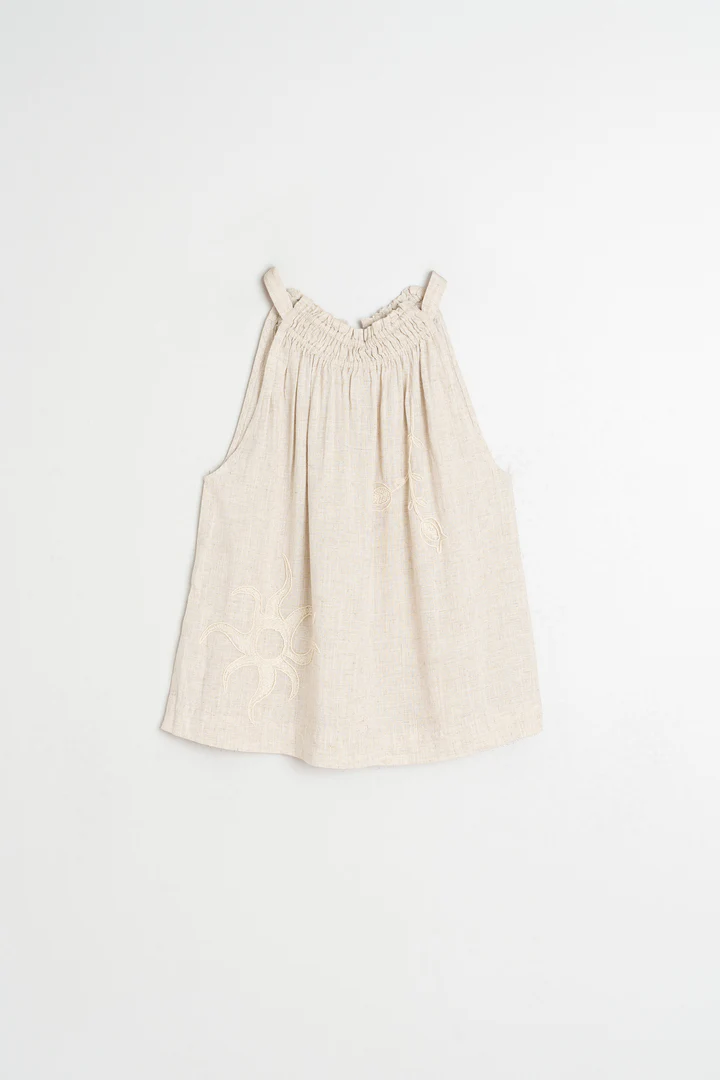 TOP HALTER BORDADO - Imagen 2