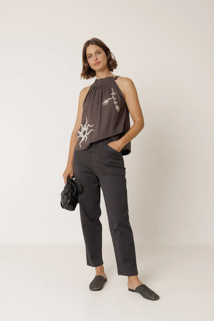 TOP HALTER BORDADO - Imagen 4