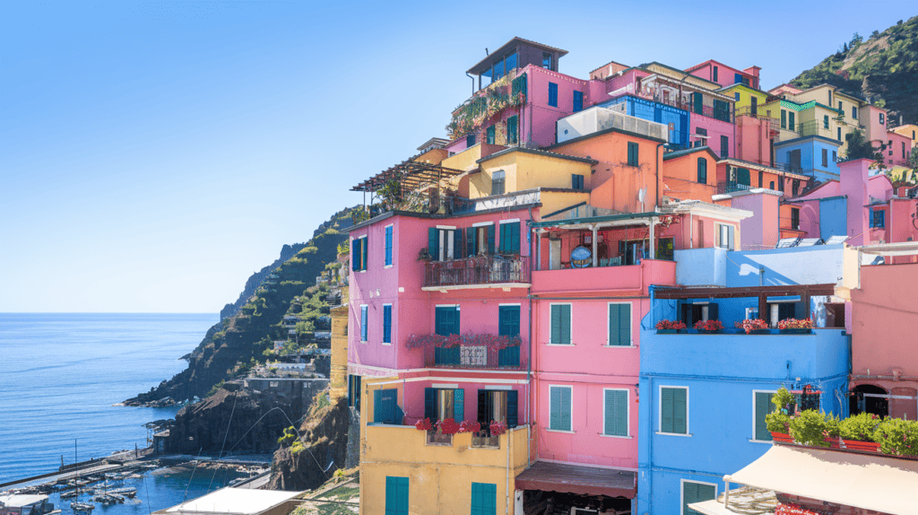 colorful houses in Positano