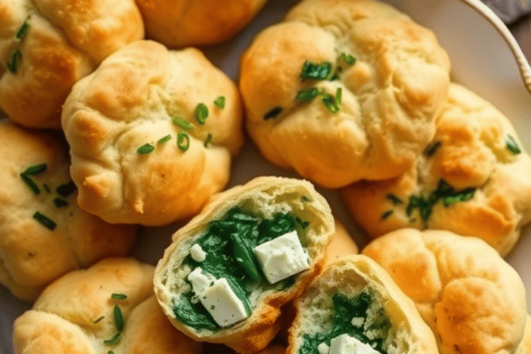 Savory Spinach and Feta Biscuits Recipe