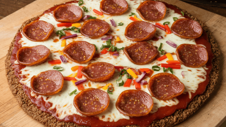 Keto Pepperoni Pizza Casserole