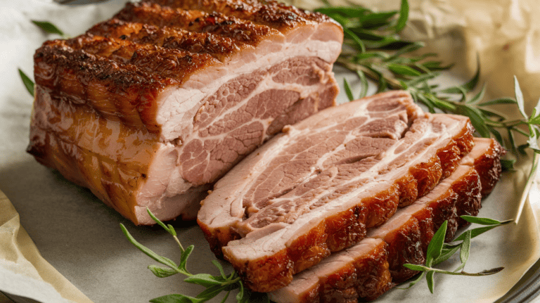 Crispy Open Roasted Pork Belly Recipe