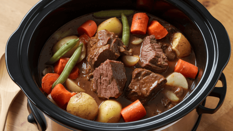 Savory and Hearty Beef Stew in a Crockpot