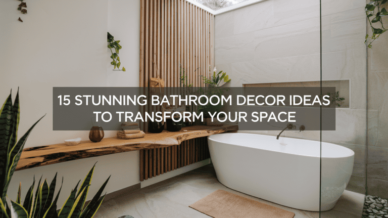 15 Stunning Bathroom Decor Ideas to Transform Your Space