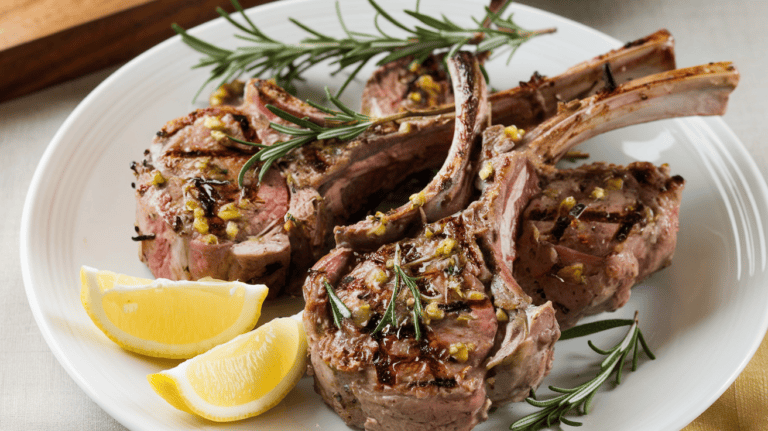 Savory Grilled Lamb Chops with Rosemary