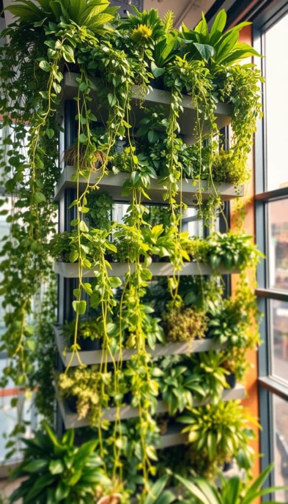 Indoor gardening vertical garden