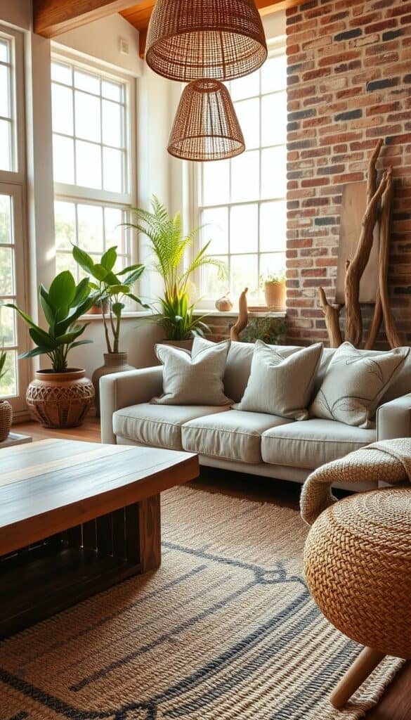 Natural materials in interior design