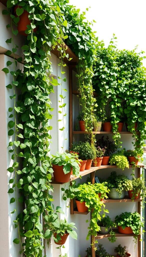 Vertical gardening techniques