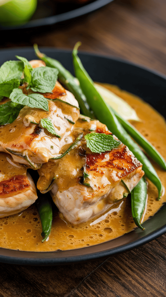 Delicious Red Curry Salmon dish