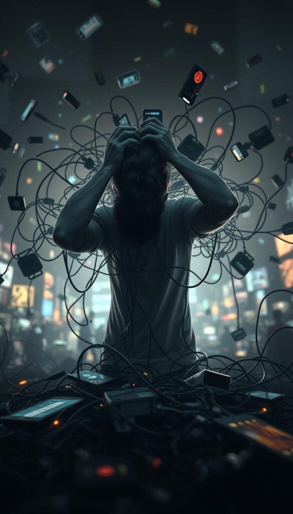Digital overwhelm and stress management
