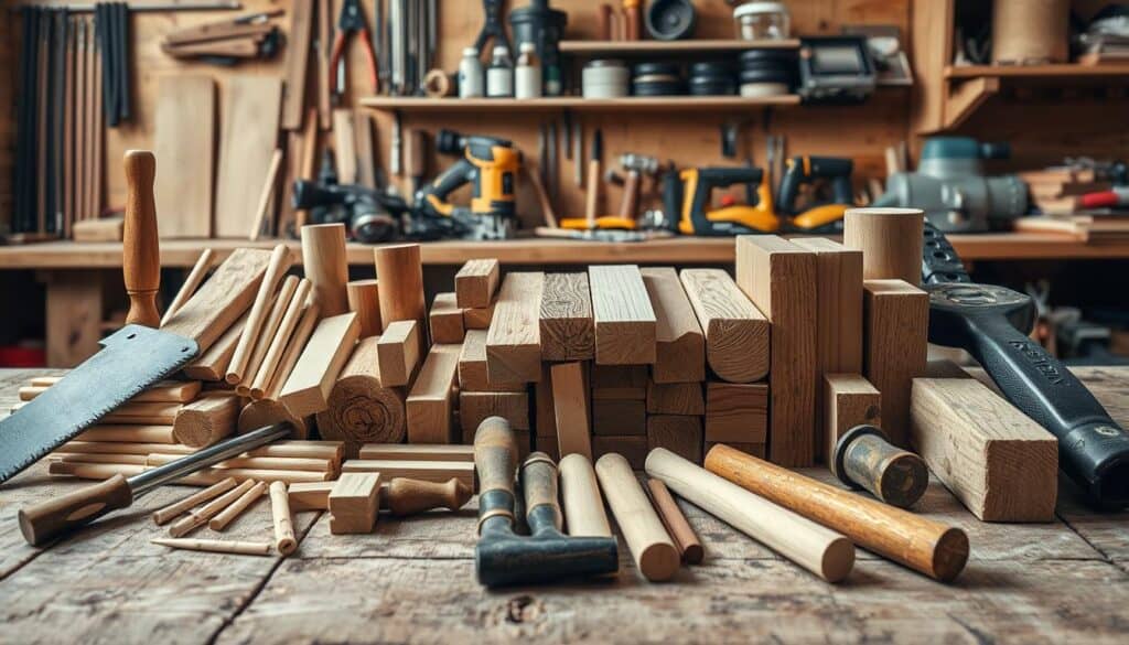 woodworking tools materials