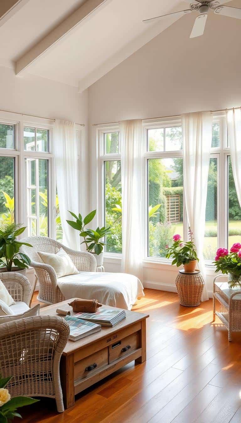 How to Style a Summer-Inspired Sunroom