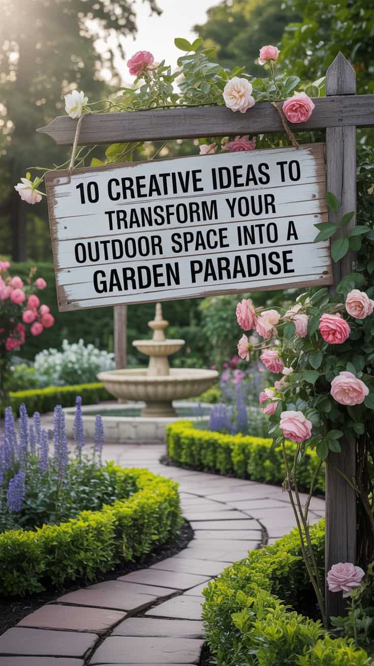 Outdoor Space into a Garden Paradise