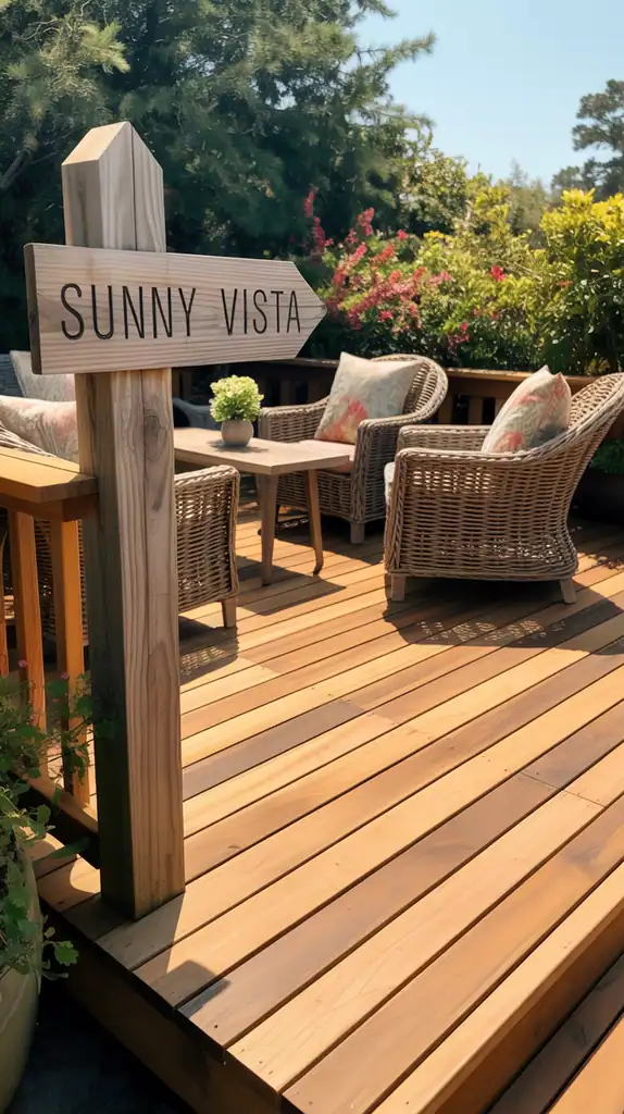 Deck in sunny location with light-colored stain reflecting heat
