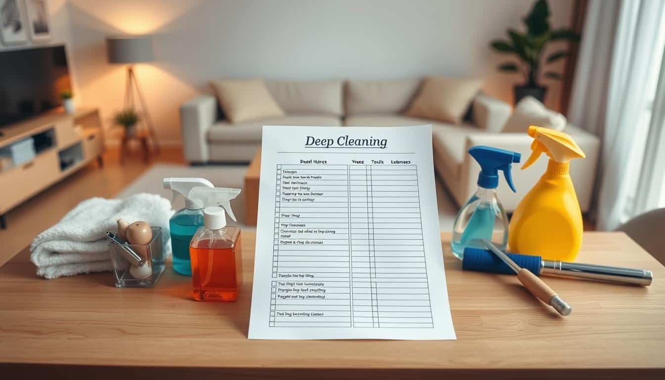 deep cleaning checklist