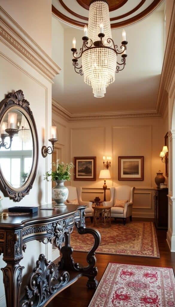 welcoming hallway foyer decor