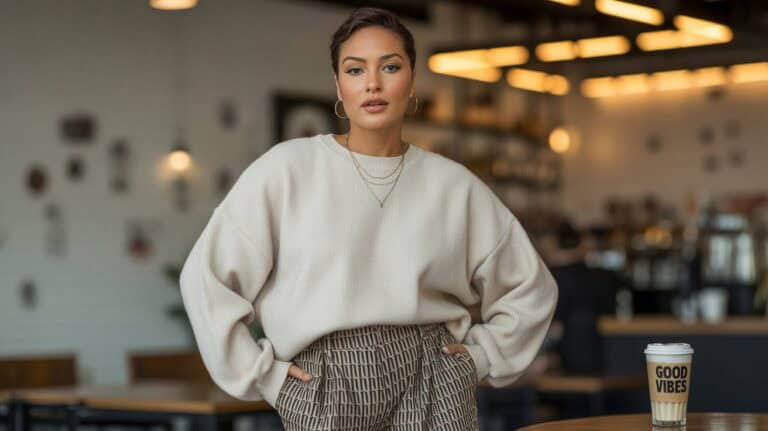 15 Cozy Curvy Fall Outfits with Oversized Sweaters