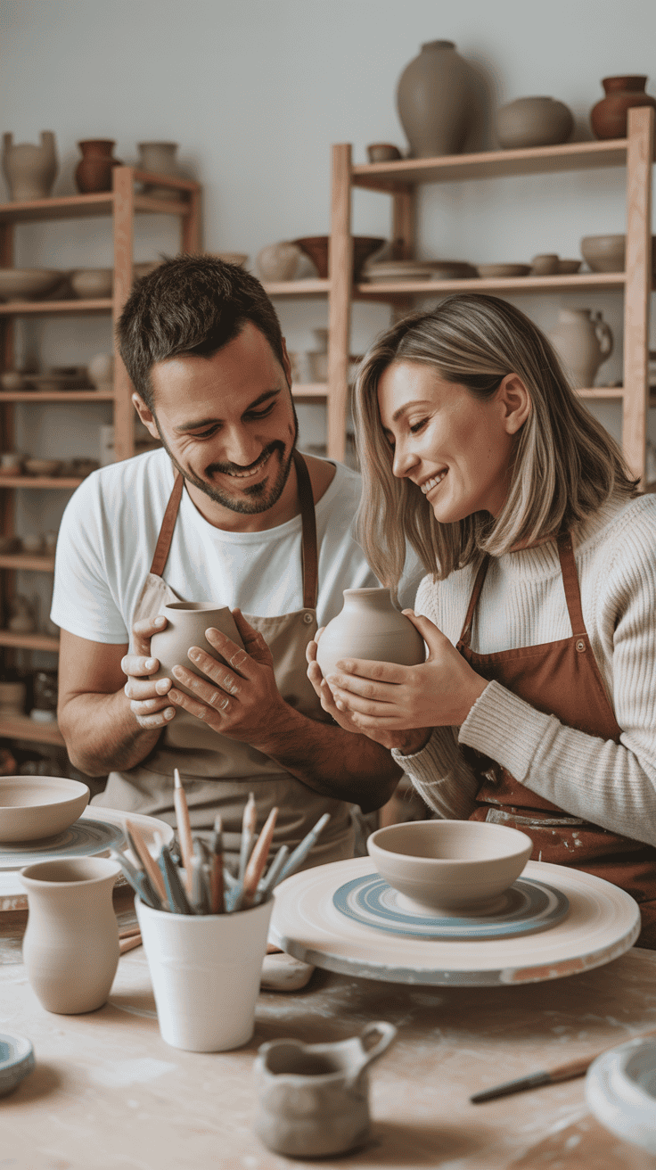 Experience gift for pottery class together