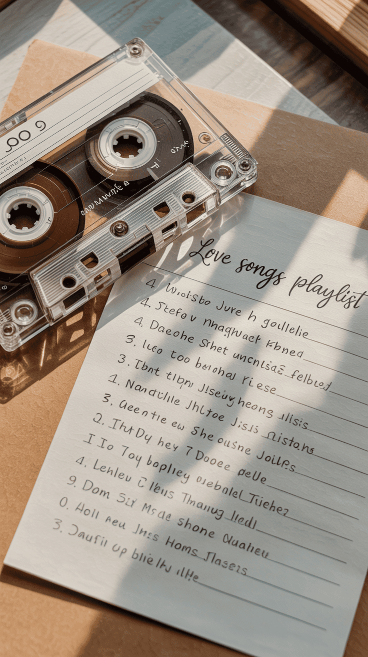 Custom playlist with meaningful songs