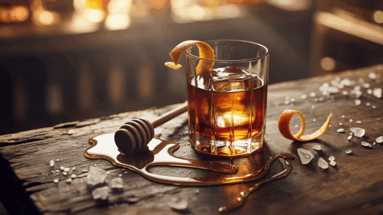Salted Honey Bourbon Old Fashioned