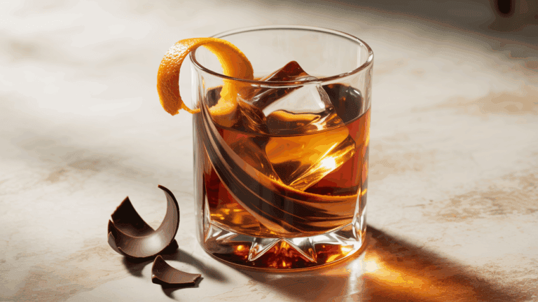 Chocolate Orange Bourbon Old Fashioned