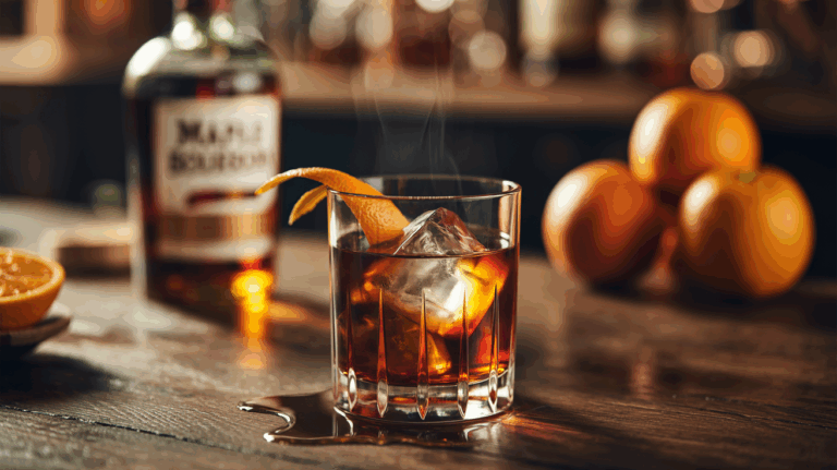 Maple Orange Bourbon Old Fashioned