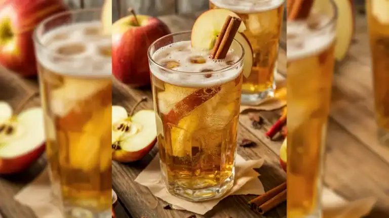 Spiced Apple Bourbon Fizz