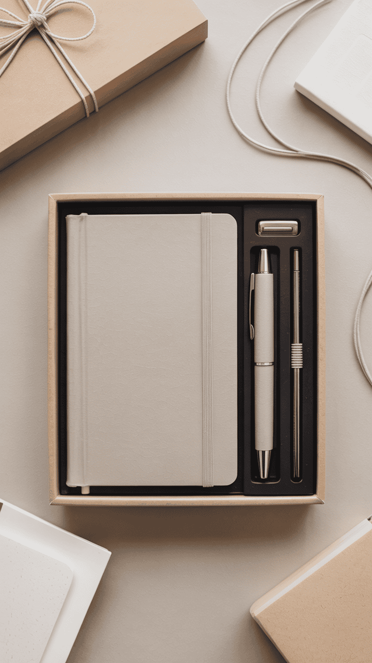 Writing prompt journaling gift box designed to encourage reflection and creativity.