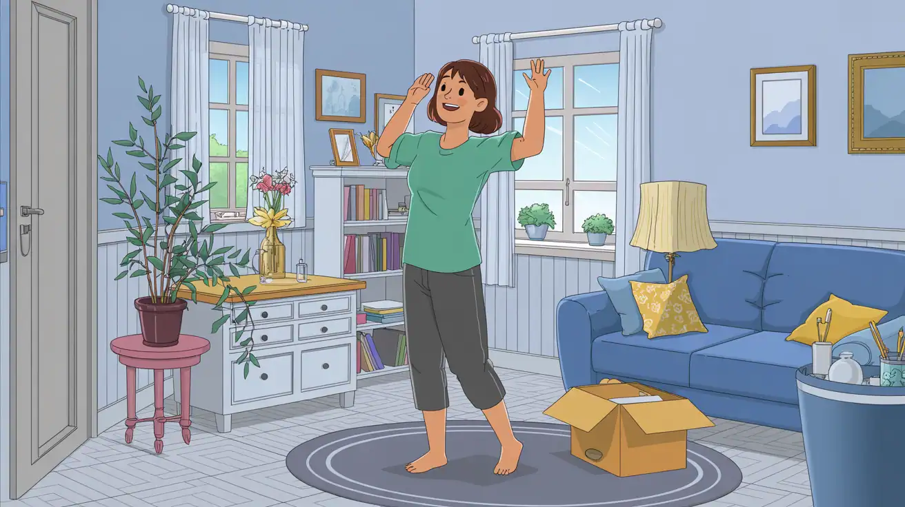 A peaceful, decluttered living space A peaceful, decluttered living space