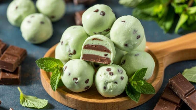 Mint Chocolate Chip Fat Bombs