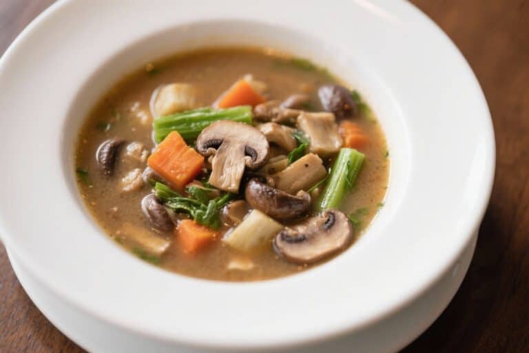 Hearty Mushroom & Garden Vegetable Soup – Cozy, Flavorful, and Easy