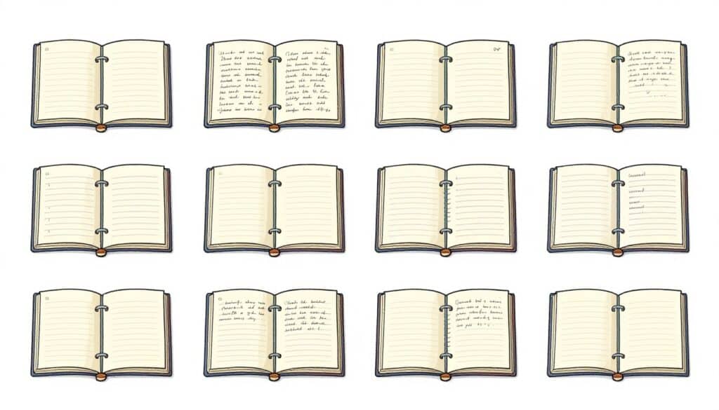 Journal evolving through different seasons and life phases Journal evolving through different seasons and life phases