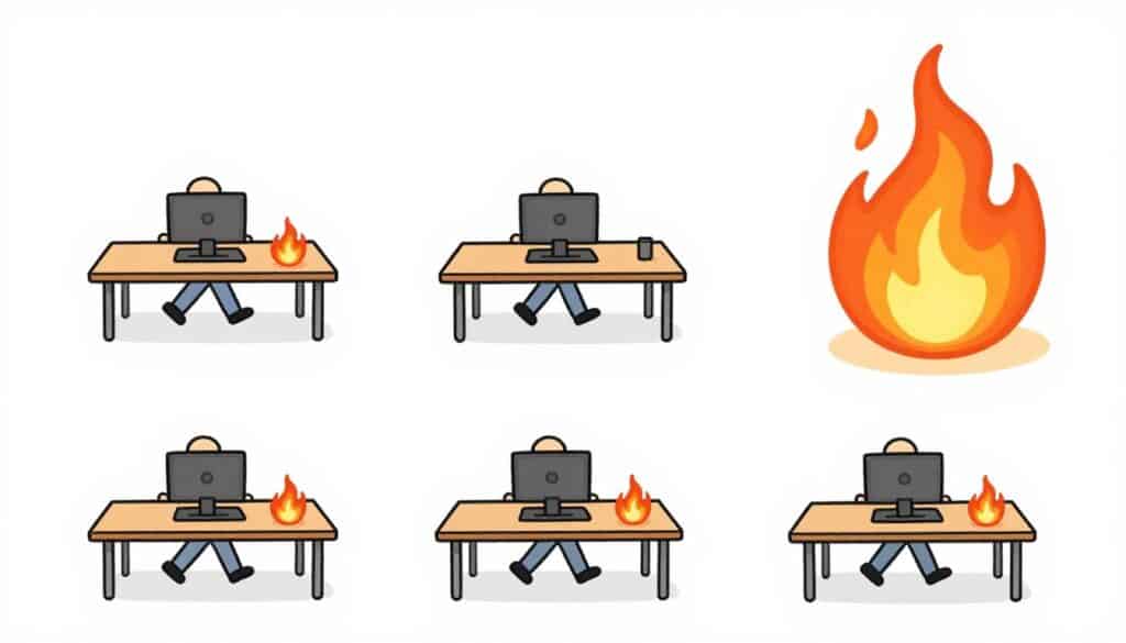 Visual representation of weekly calorie burn with walking pad desk