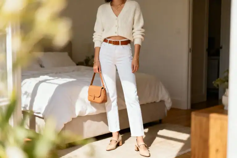 10 Spring White Jeans Outfits That Look Effortlessly Polished (and so Easy)