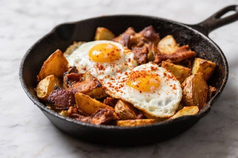 Smoky Breakfast Skillet With Paprika Potatoes and Eggs – A Hearty, One-Pan Morning Meal