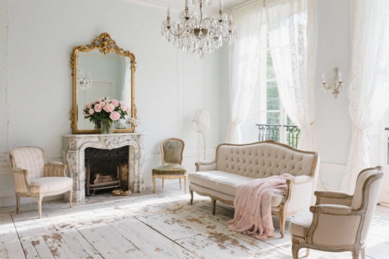 12 French-inspired Shabby Chic Living Room Ideas You’ll Fall in Love With