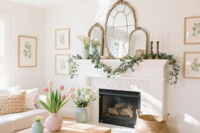 14 Budget-friendly Spring Mantle Decor Ideas You’ll Want to Copy