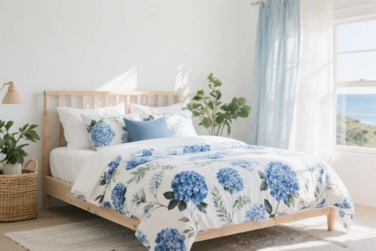18 Blue Floral Bedding Ideas for a Calm and Airy Bedroom