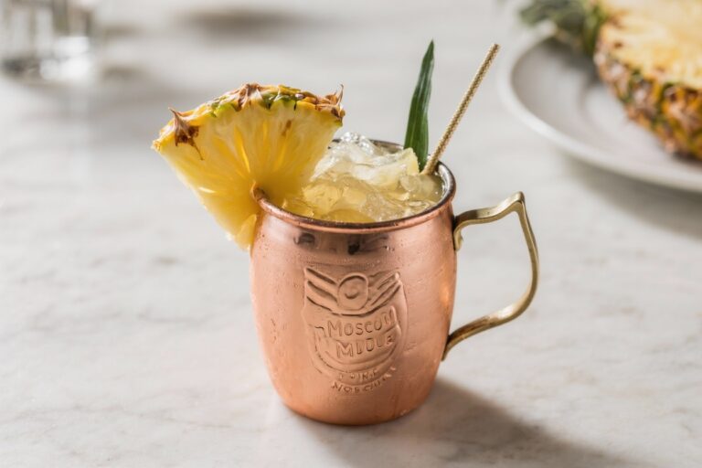 Moscow Mule Variation (Pineapple Mule) – A Bright, Tropical Twist