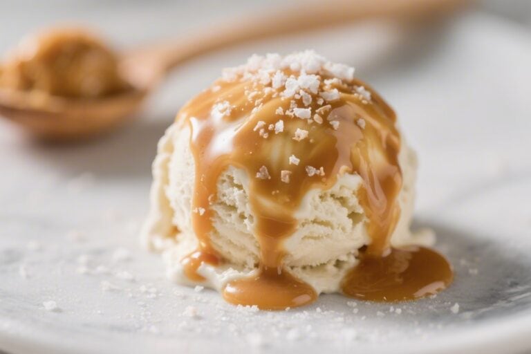 Keto Salted Caramel Ice Cream – Creamy, Low-Carb, and Satisfying