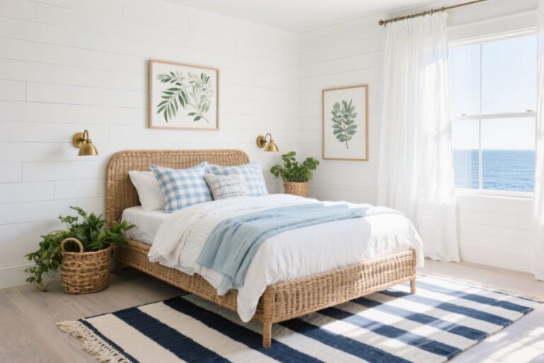 12 Preppy Coastal Bedroom Ideas That Feel Polished yet Relaxed
