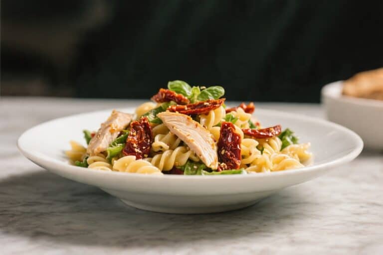 Sun-Dried Tomato Chicken Pasta Salad – Bright, Savory, and Satisfying