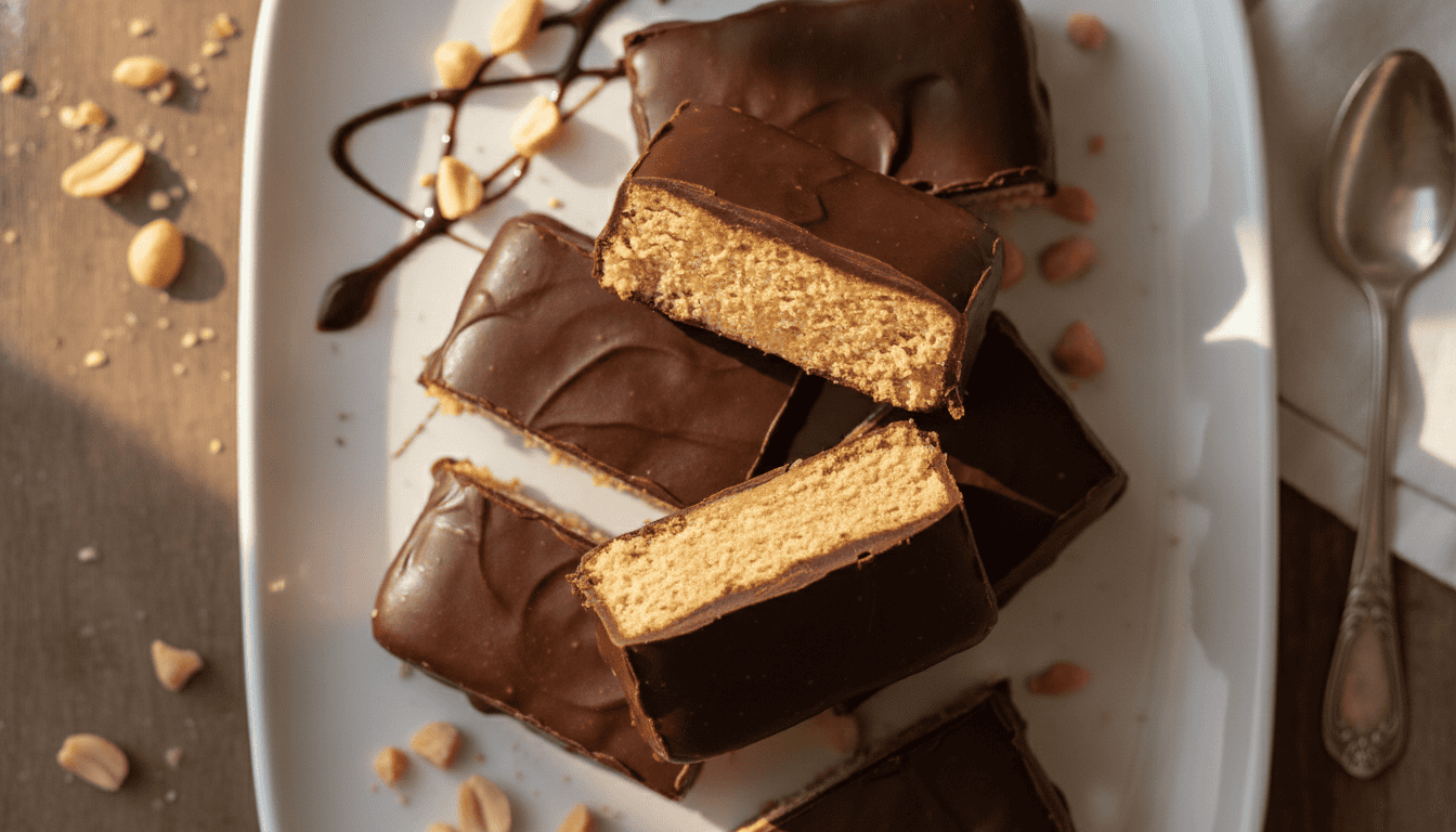 keto chocolate peanut butter bars