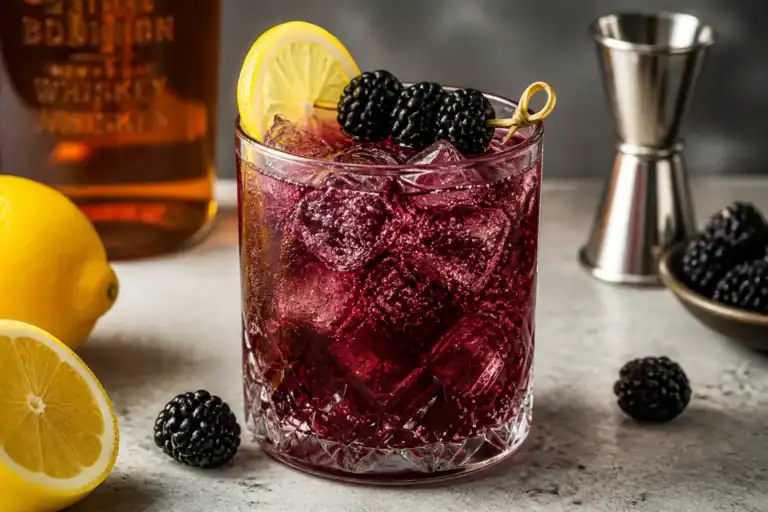 Sparkling Blackberry Bourbon Cocktail – Bubbly, Bold, and Berry-Forward