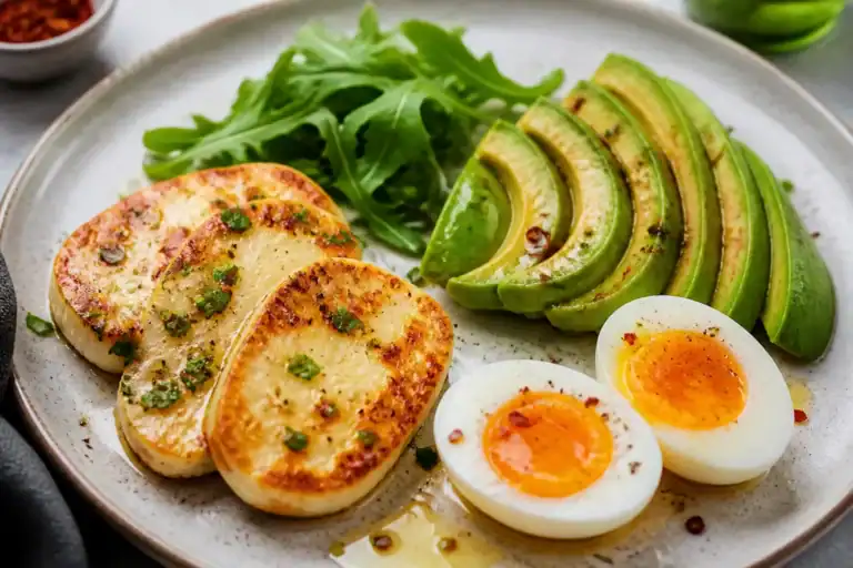 Halloumi and Avocado Breakfast Plate – A Fresh, Satisfying Start