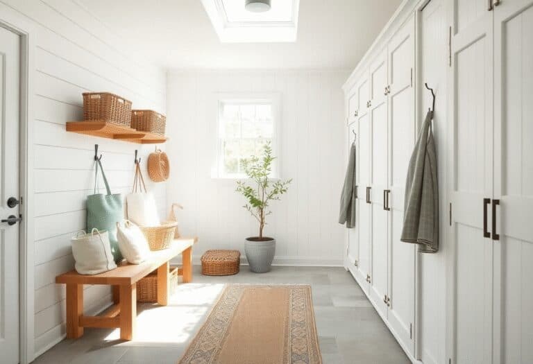 12 Scandinavian Farmhouse Mudroom Ideas That Feel Calm and Practical