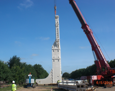 Vertical injector trencher