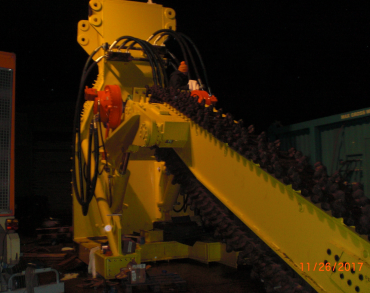 Hydro jet rock trencher