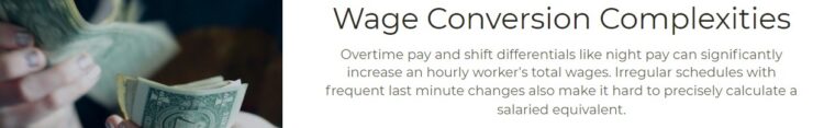 Wage conversion complexities